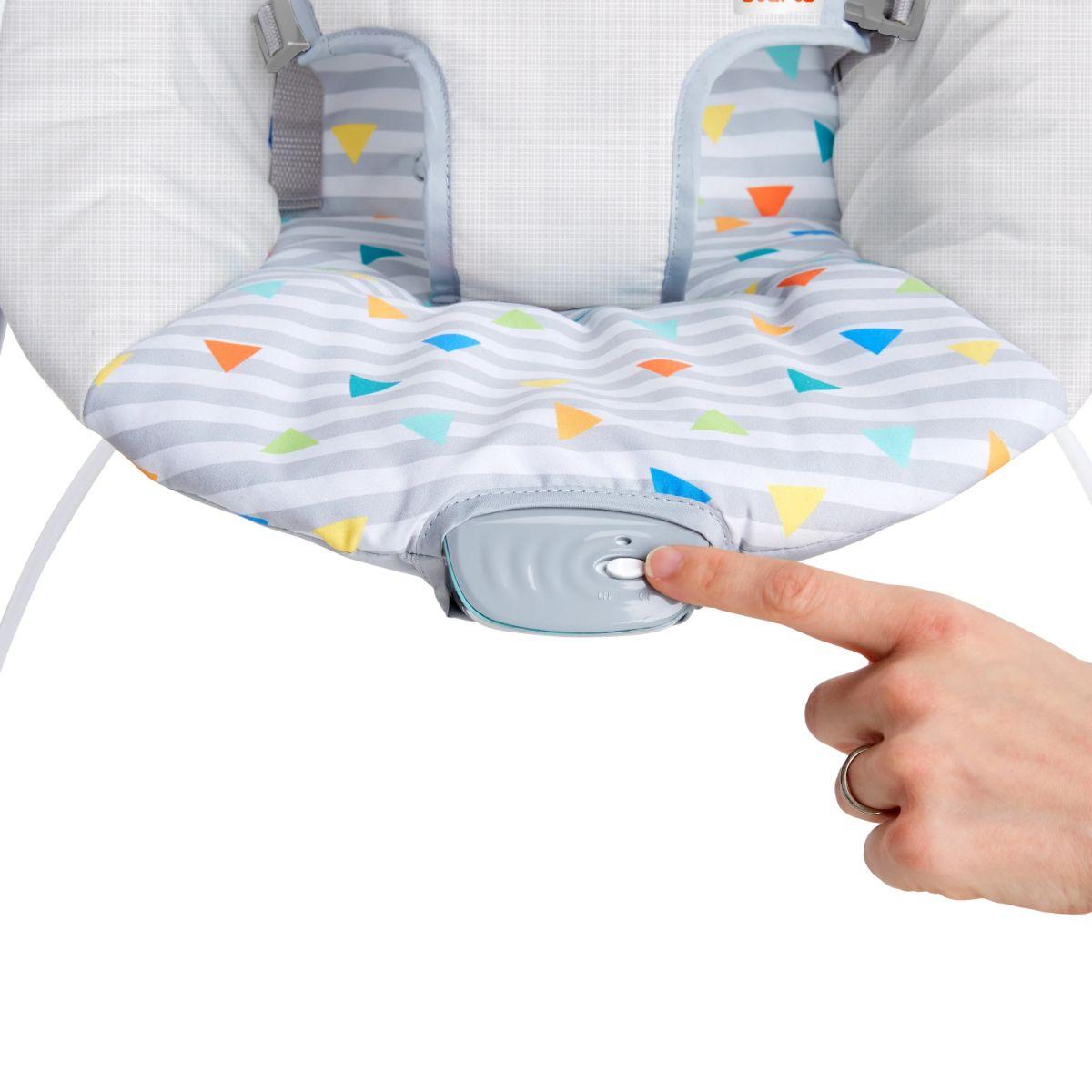 Bright Starts Safari Fun Vibrating Bouncer | Mothercare SG